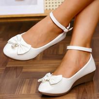 Madingi moteriški plokščiapadžiai batai Elegantiški pleištai su kulnu Mokasinai moterims Madingi minkšti patogūs žemi moteriški batai Zapatos De Mujer 35 balta