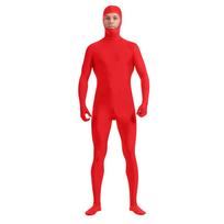Zentai Suit Cosplay Leotard Full Bodysuits Green Screen Suit Helovino kostiumai 170 raudona