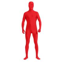Zentai Suit Cosplay Leotard Full Bodysuits Green Screen Suit Helovino kostiumai 150 raudona
