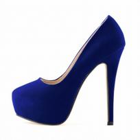 Didelio dydžio aukštakulniai kryžminiai drabužiai Unisex vyriški Hot Drag Queen Party Court Batai Flock Pompas Platforma Smailian Toe Plus SM Gay Batai 44 mėlyna
