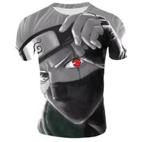 Anime Naruto Marškinėliai Uchiha Sasuke 3D Spausdinimo Madingi Vyriški Marškinėliai Street Casual Perdyrinti Trumpomis Rankovėmis Berniukų Marškinėliai Viršutiniai Drabužiai 4XL