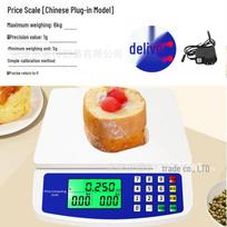DT580 Elektroninės virtuvinės svarstyklės, 30 kg talpa kepimui, maistui, vaisiams ir daržovėms Plug-in 6 kg plastic tray