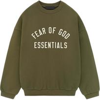 Fear of God Essentials Fleece Crewneck Karinė Vyrų Viršutinė dalis Žalia 192BT246265F M gray