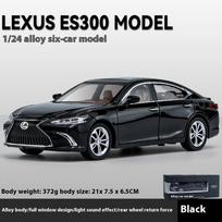 1:24 mastelio Lexus ES300 didelis prabangus vykdomasis sedanas lydinio metalo liejamas automobilio modelis garsas ir šviesa atitraukimo serija gimtadienio dovana juoda