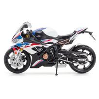 1/12 mastelio BMW S1000RR motociklo žaislas lieto metalo lenktynių modelis Super Sport miniatiūrų kolekcija Dovana berniukui Vaikams mėlyna