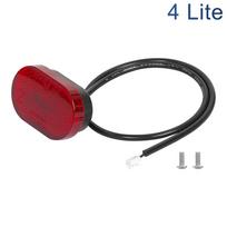 Saugos įspėjimas Galinis žibintas Xiaomi 4 Lite/4 Ultra/4 Go LED galinis žibintas Elektrinio paspirtuko sparnas Galinis stabdžių žibintas Priedai