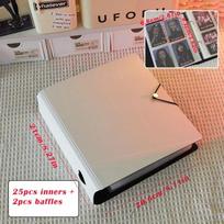 Didelės talpos fotokortelių laikiklis A4/A5 kortelių kolekcinis albumas Naujas Kpop segtuvas Idolo nuotrauka 4 Grid 25PCS