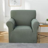 Universalus elastingas sofos užvalkalas: Visiems sezonams skirtas, visiškai uždengtas viengulių sofų dizainas Single-seater (90-140cm) pušies žalios spalvos