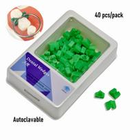40 vnt. Dentaliniai autoklavuojami ortodontiniai priedai Silikoniniai guminiai elastingi pleištai Pleištai Dantų medžiagos Burnos priežiūra 1 pack