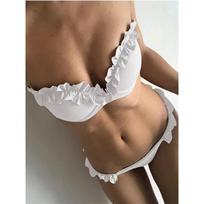 Gyvūno rašto leopardinis bikinias Push Up maudymosi kostiumas Seksualus moteriškas bikinių komplektas 2025 Brazilijos maudymosi kostiumas Bandeau T-string maudymosi drabužiai Paplūdimio apranga S juoda