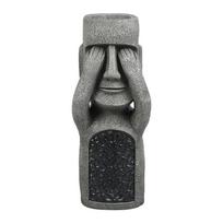 „See Hear Speak No Evil“ sodo Velykų salos statulos, kūrybinės dervos skulptūros, lauko dekoracijos, namų vazos statulos dekoro figūrėlės A