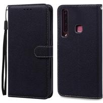 A9 2018 dėklas Samsung Galaxy A9 2018 dėklas atverčiamas piniginės dangtelis odinis dėklas Samsung A9 2018 A920F A920 GalaxyA9 dangtelis For Galaxy A9 2018 juoda