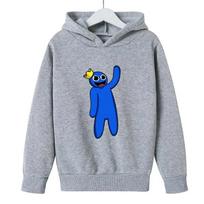2025 Rainbow friends Nauji berniukų džemperiai su gobtuvu žaidimas Animacinis spaudinys Vaikams Pavasaris Ruduo Žiema Ilgomis Rankovėmis Palaidinė mielos mergaičių džemperiai su gobtuvu 100