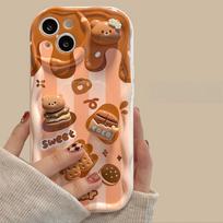 Tinka Apple 15pro mobiliojo telefono dėklui IPhone 14/13 Šokoladinės lėlės dirželis 11/12 Silikoninis apsaugantis nuo kritimo Xs iPhone 16