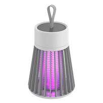 Nauja USB įkrovimo mini elektrinė uodų lempa, nešiojama UV uodų gaudyklė ir naktinė lemputė nuo uodų žudiko Plug in pilka