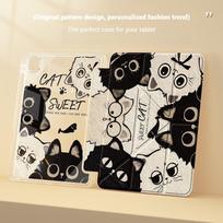 Apsauginis planšetinio kompiuterio dėklas iPad Pro 12.9/iPad Air 13 2024/iPad Air 13 2025/iPad Mini 6 7/iPad 9.7/iPad Pro 13 11/iPad 11 10.9/iPad 10.2 su dėklu rašikliui iPad Mini 6 2021 gryna