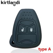 Silikoninis dangtelis raktų dėklas, skirtas Chrysler Voyager Pacifica 300c PT Cruiser Dodge Caliber Avenger Jeep Grand Cherokee Compass Patriot