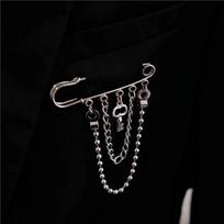 Fashion Vintage Women Men Butterfly Star Brooches Chains Exquisite Metal Trendy Unisex Badges Corsage Retro Brooch Pin Jewelry