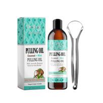 Oralhoe Coconut Mint Mouthwash whitens beautiful Teeth, freshens breath, cleans mouth odor, cares for teeth 100ml blue