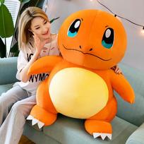 Pokemon Mielas ir Minkštas Charmander Pliušinis Lėlė Miego Pagalvė Žaislas Gimtadienio Dovana Vaikams 25cm
