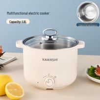 Mini 304 nerūdijančio plieno elektrinis karštasis puodas bendrabučiams – Daugiafunkcis makaronų viryklė su dvigubomis rankenomis 18CM Single Layer