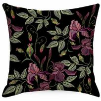 Imituota siuvinėta gėlių pagalvės užvalkalas Namų sofos pagalvės užvalkalas Dekoracija 45 * 45Cm linen single-sided without core
