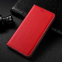 Xiaomi 15 14 13 14T 13T Pro Ultra Lite Turbo Flip natūralios odos telefono dėklas Xiaomi 15 raudona