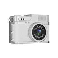 Nauja S150 Super Mini Kamera 0,96 colio IPS spalvotas ekranas 1920x1080p Nešiojama kišeninė kamera Klasikinis dizainas LED užpildymo šviesa Retro maža kameros dekoracija balta