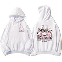Psichinės konsultacijos Xplr-r Sam and Colby Hoodies Rožiniai Grafiniai Spaudiniai Megztiniai Sudaderas Hombre Streetwear Vyriški S white