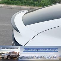 Suderinamas galinis spoileris 2025 m. Tesla Model Y High-Performance originalus ašmenų modifikavimas Glossy Black Blade Rear Wing