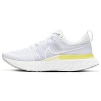 Nike React Infinity Run Flyknit 2 Balti Šviesiai Citrininiai Moteriški Sportbačiai Platino Atspalvio CT2423-100 36