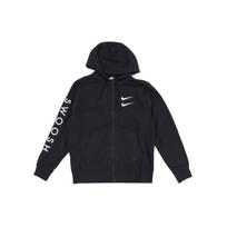 Nike Siuvinėtas Swoosh Užtraukiamas Džemperis Striukė Vyriška Viršutinė Apranga Juoda CU3927-010 XXL