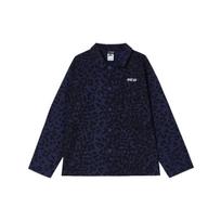 Nike SB Raidėsių Siuvinėjimas Leopardinis Raštas Patogus Laisvalaikio Striukė Unisex Striukė Tamsiai Mėlyna FN2592-410 XL black