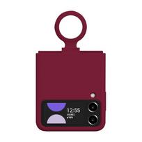Tinka Samsung ZFlip4 mobiliojo telefono dėklas Itin plonas Tikras skystas silikonas Sulankstomas Full Pack Apsauga nuo kritimo Dėklas W23 Z Flip4 /W23 Flip