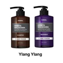 [KUNDAL] Honey & Macadamia Shampoo 500ml + Treatment 500ml Set (4 Scent Options) Ylang Ylang