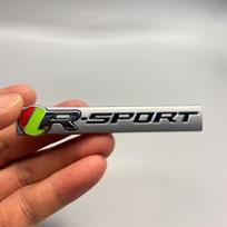 R-Sport Automobilio Ženklelis Emblema E-Pace F-Pace Lipduko Apdaila Matte Silver