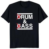 Juokingi Drum and Bass marškinėliai Rum and Ass Mėgėjų Juokeliai Y2k Trumpomis Rankovėmis 100% Medvilnė Minkšti Unisex Apvalia Kaklo Vasaros Viršūnės ES Dydis S