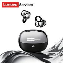 Originalios Lenovo RS103 belaidės Bluetooth 6.0 ausinės su ausies spaustuku, 360° erdvinio garso ausinės, skirtos susitikimams, kelionėms, sportui juoda