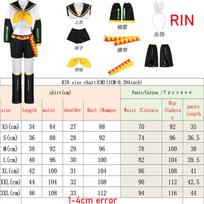 Anime Rin Len Cosplay Kostiumas Len Rin Cosplay Len Kostiumas Kagamine Jk Uniforma Helovino Komiksų Konvencijos Apranga L