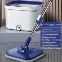 Rotacinis purvo atskyrimo besisukantis džiovinimo šluostė ir kibiras su automatiniu dehidratavimu Five Replacement Cloths Only (No Mop)