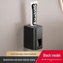 Wall-Mounted Punch-Free Toothbrush and Mouthwash Holder Set