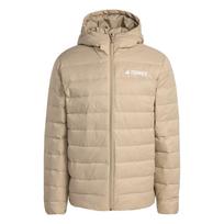 Adidas Essentials Terrex Multi Light Atsparus vandeniui Lauko Šiltas Vėjui atsparus Su gobtuvu Užtrauktuku Ančių pūkų striukė Vyriška Striukė Krovinio ruda KB2175 M