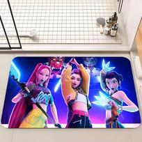 Kpop Demonas Anmie H-Medeotojai Grindų kilimėlis Neslystantis skalbyklos kilimėlis Skalbinių dekoras Balkonas Vaikų svetainė Lovos šoninis kilimėlis 40x60 cm