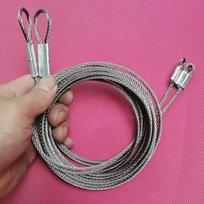 Elektrinių nuotolinių garažo vartų ir drabužių kabyklos skriemulių rinkinys - Plieninio vielinio lyno kreipiamasis ratukas 3mm Thickness, Two Ropes - 2400mm