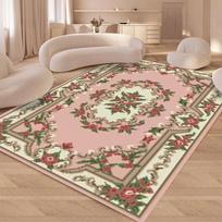 Vintažinis kaimiškas kilimas Shabby Rose kilimai Prabangūs minkšti elegantiški tradiciniai kilimai Gėlėti grindų kilimai Namų svetainės miegamojo kilimėliai 50X80CM