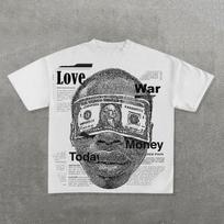 Streetwear Marškinėliai Y2K Harajuku Hip Hop Gotikiniai Grafinis Spaudas Per dydį Marškinėliai Vyriški Moteriški Apvalia Kaklo Medvilniniai Trumpomis Rankovėmis Viršutiniai Drabužiai S gray