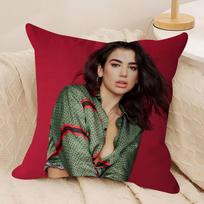 D-Dua Lipa pagalvės užvalkalas Nuimamas plaunamas užvalkalas pagalvei – Visų sezonų minkštas linas 12x12Inch
