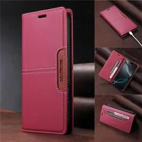 Magnetic Wallet Anti-theft Leather Case For Realme 13 4G 12 12X 13+ Realme12 Pro Plus 5G Pouch Card Holder Phone Book Flip Cover Realme 12X 5G raudona