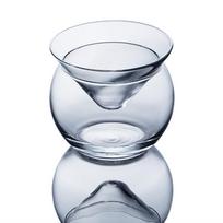 Martini taurė su apvaliu pagrindu, krištolinio skaidrumo, tvirta, vyno kokteilių aušintuvas, taurė vakarėliui, barui, 150ml Type 1