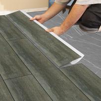 Matiniai PVC medienos rašto vandeniui atsparūs grindų lipdukai - Atsparūs nešvarumams virtuvės ir miegamojo renovacijoms 15x90cm, Single Piece